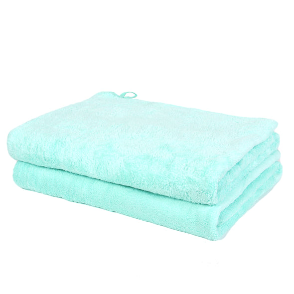 Coral Fleece Bath Towel Combo (Pack of 2) 360 GSM