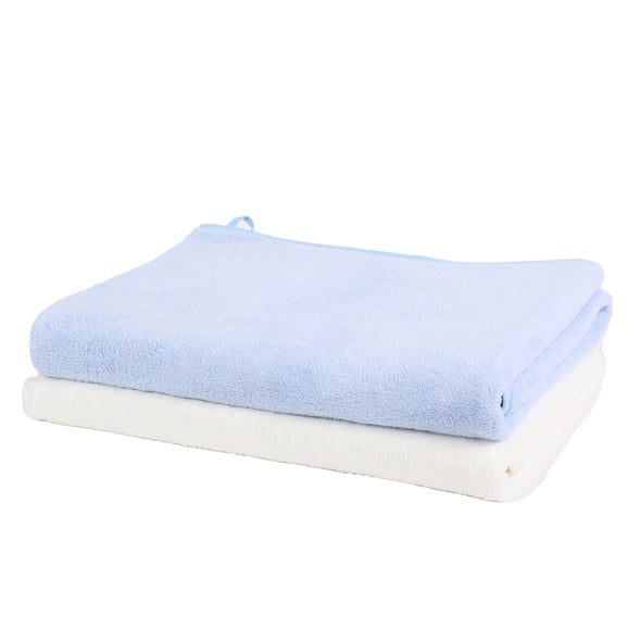 Coral Fleece Bath Towel Combo (Pack of 2) 360 GSM