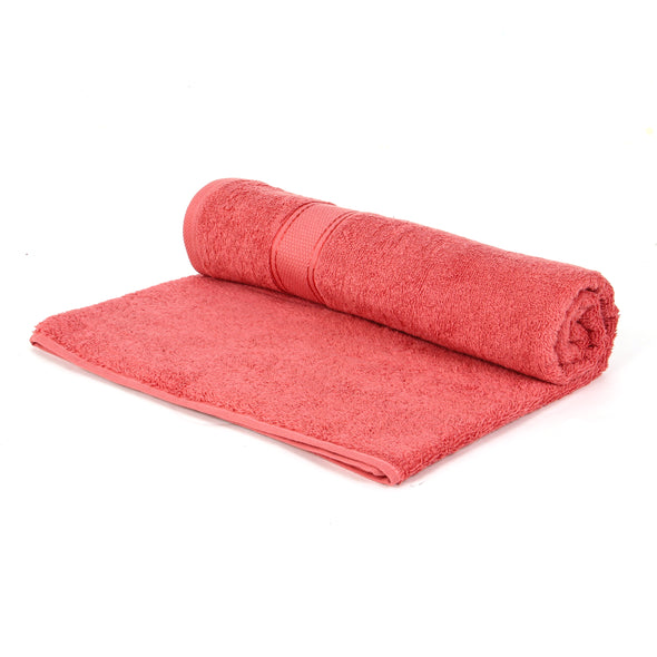 Zero Twist Yarn 100% Cotton Ultra Luxury 500 GSM Bath Towel- Dark Pink
