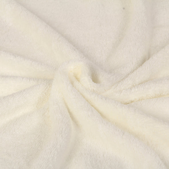 Coral Fleece Bath Towel Ivory White , 360 GSM