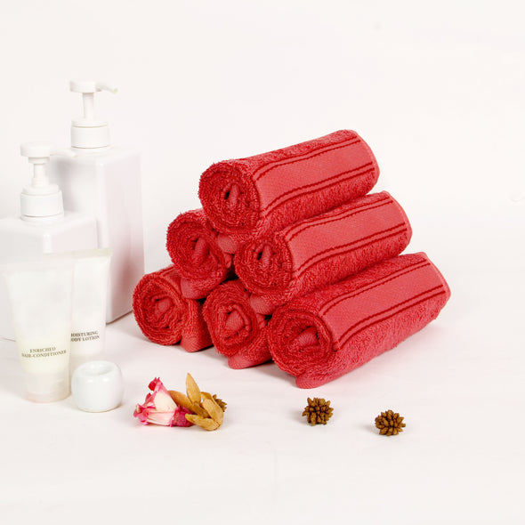 Zero Twist Yarn 100% Cotton Ultra Luxury 500 GSM Hand Towel Pack of 6