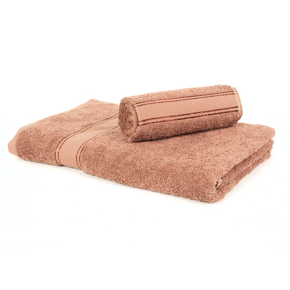 Zero Twist Yarn 100% Cotton Ultra Luxury 500 GSM Bath Towel + Hand Towel